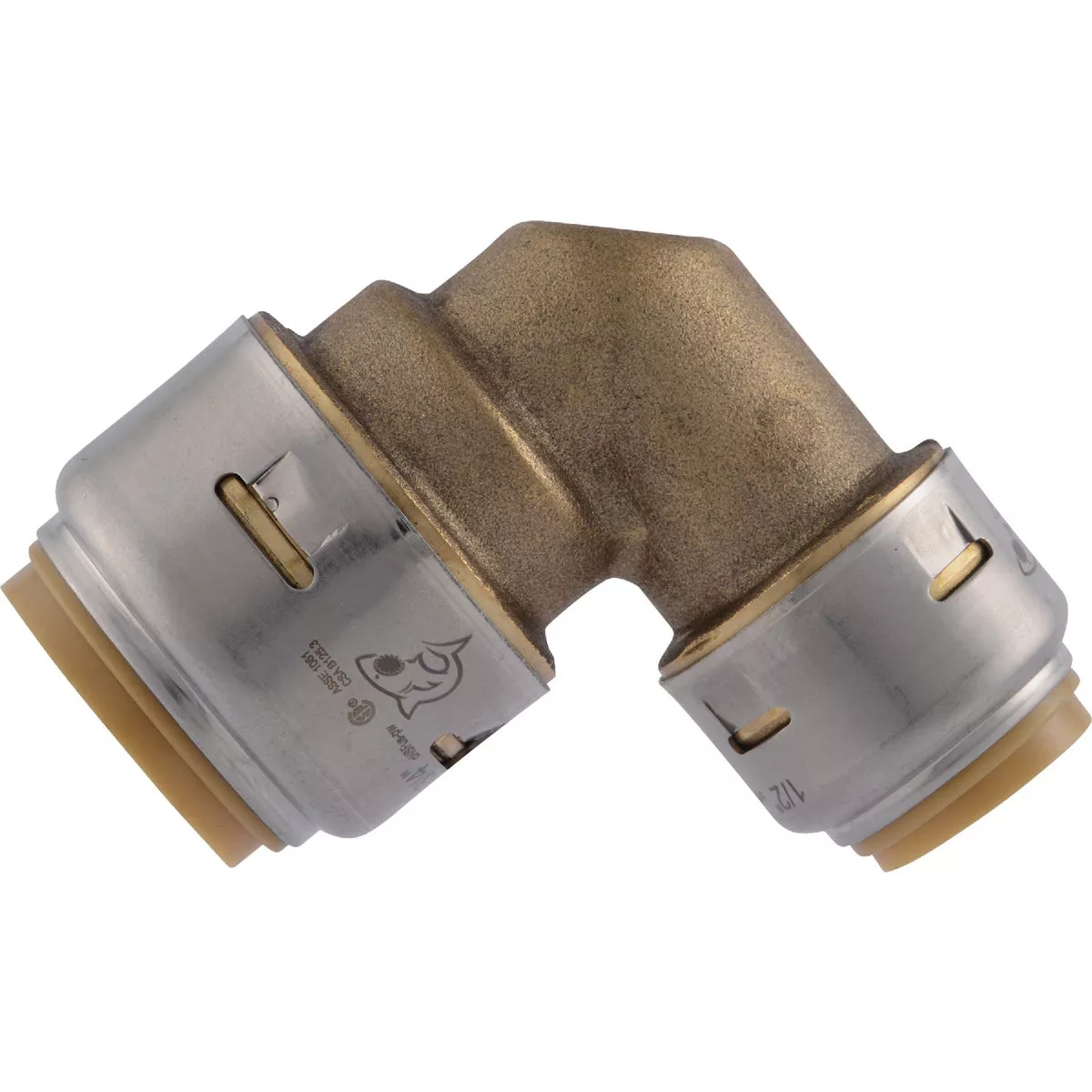 SharkBite 3/4 In. x 1/2 In. Push-to-Connect Reducing Brass Elbow (1/4 Bend) - photo 3