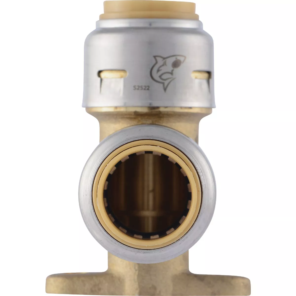 SharkBite 1/2 In. PTC x 1/2 In. PTC 90 Deg. Push-to-Connect Drop Ear Brass Elbow (1/4 Bend) - photo 3