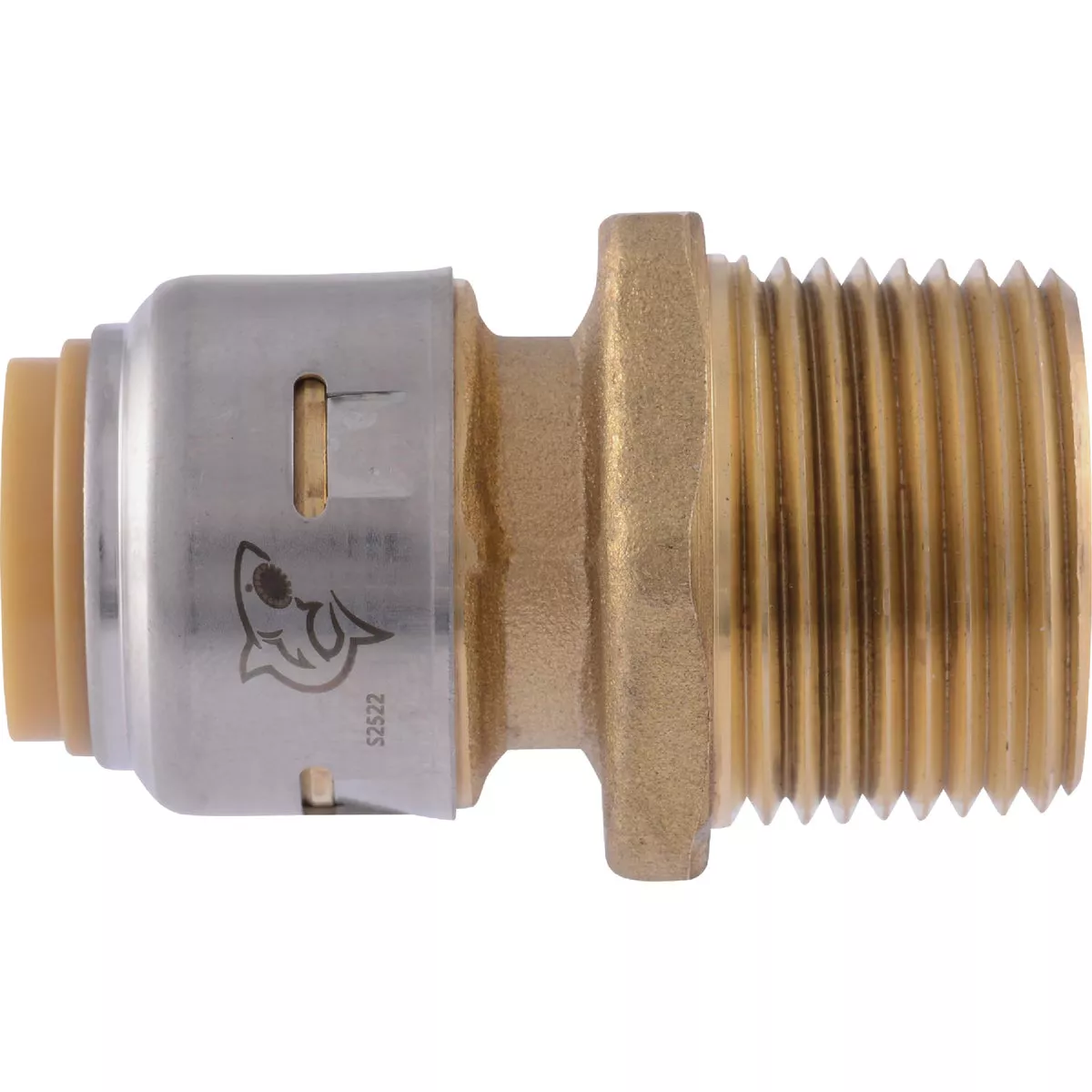 Sharkbite 1/2 In. x 3/4 In. Reducing Brass Push-to-Connect Male Adapter - photo 3