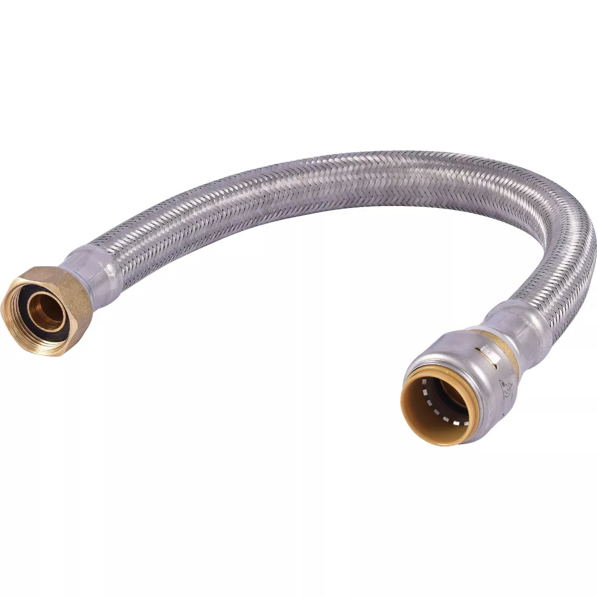 SharkBite 3/4 In. SB X 3/4 In. FIP X 18 In. L Braided Flexible Water Heater Connector