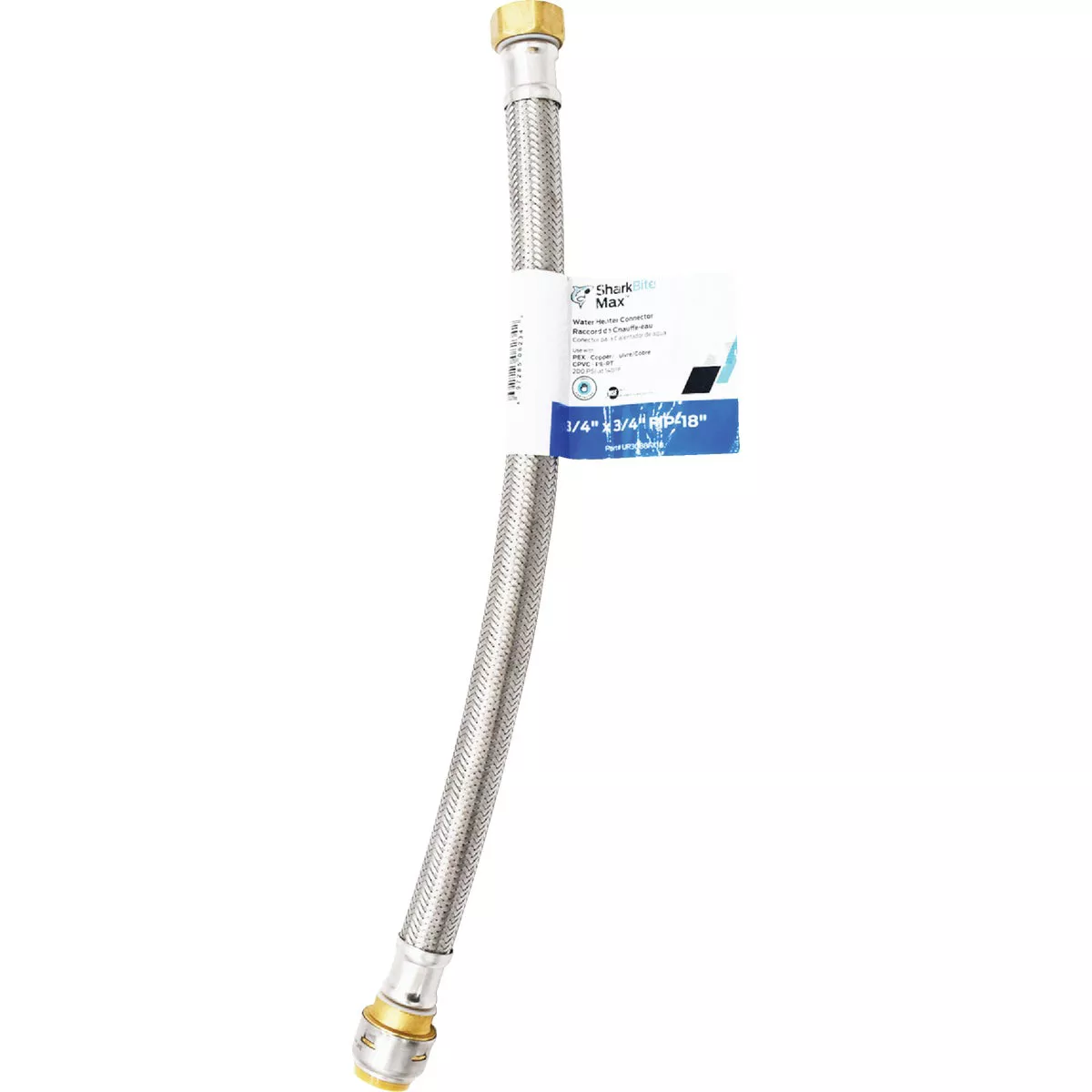 SharkBite 3/4 In. SB X 3/4 In. FIP X 18 In. L Braided Flexible Water Heater Connector - photo 2