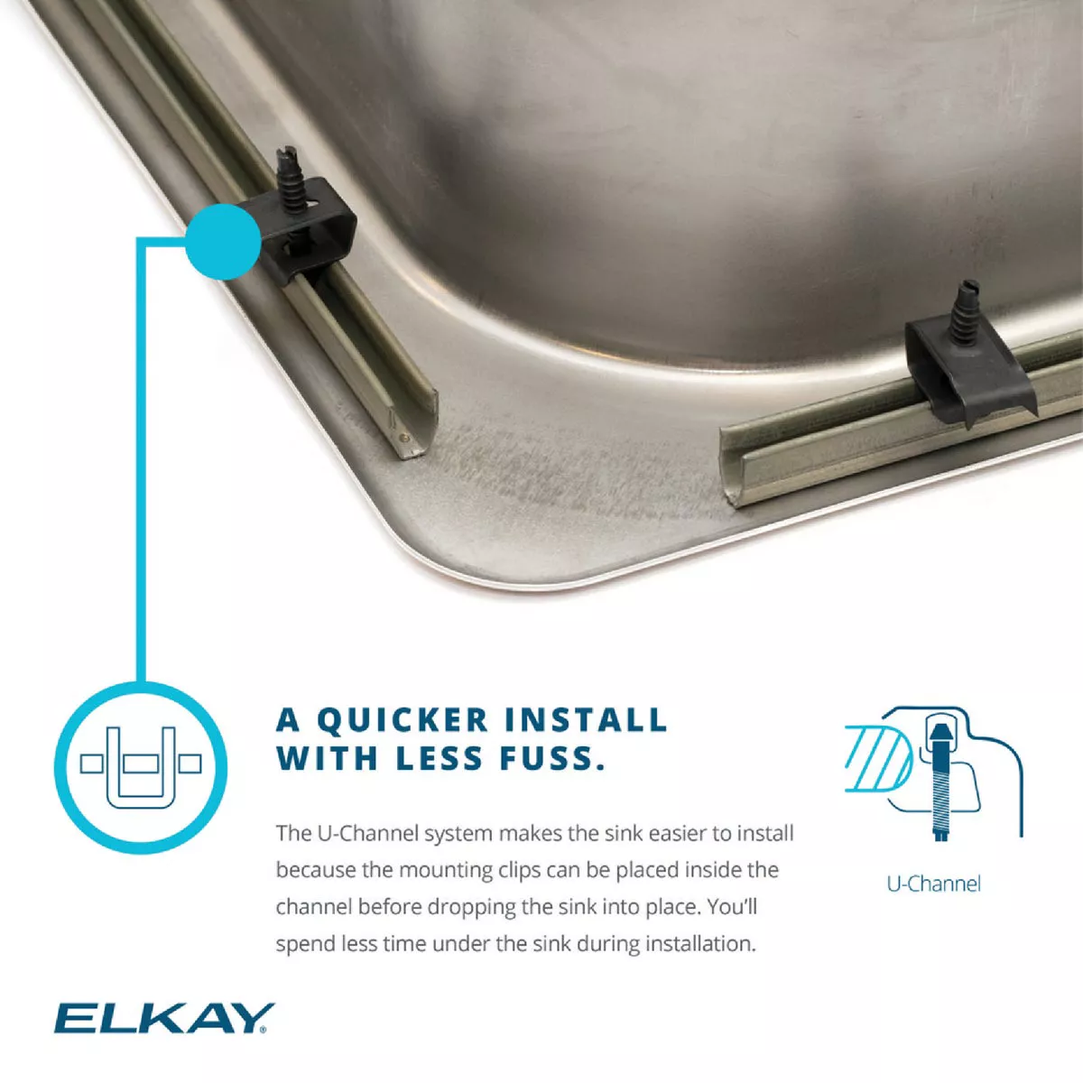 Elkay Double Bowl 33 In. x 22 In. x 7 In. Deep Stainless Steel Kitchen Sink - photo 5
