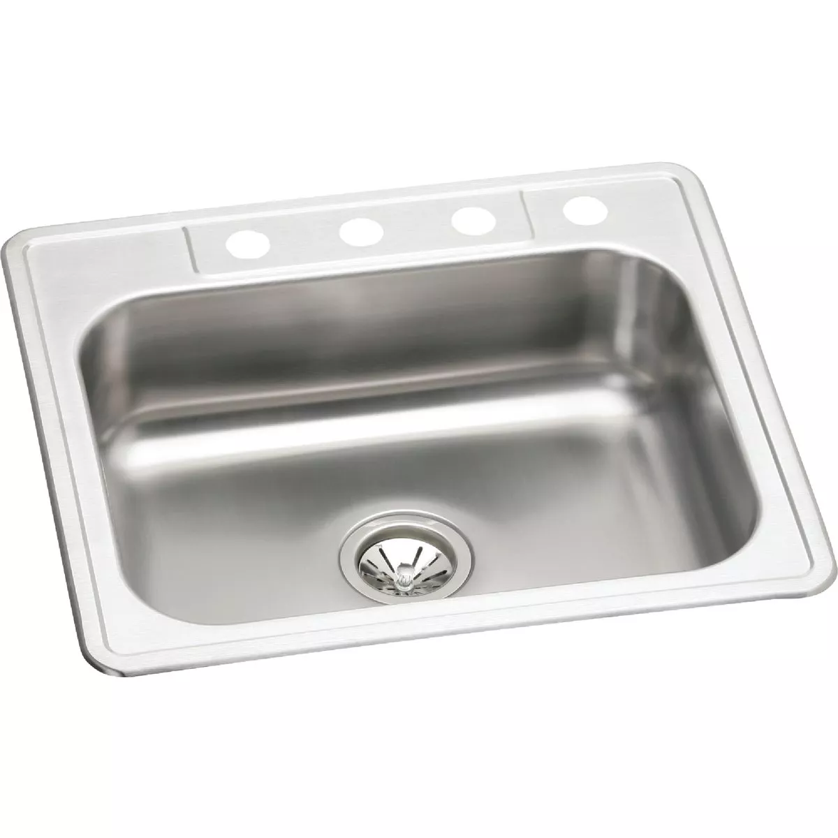 Elkay Single Bowl 25 In. x 22 In. x 7 In. Deep Stainless Steel Kitchen Sink