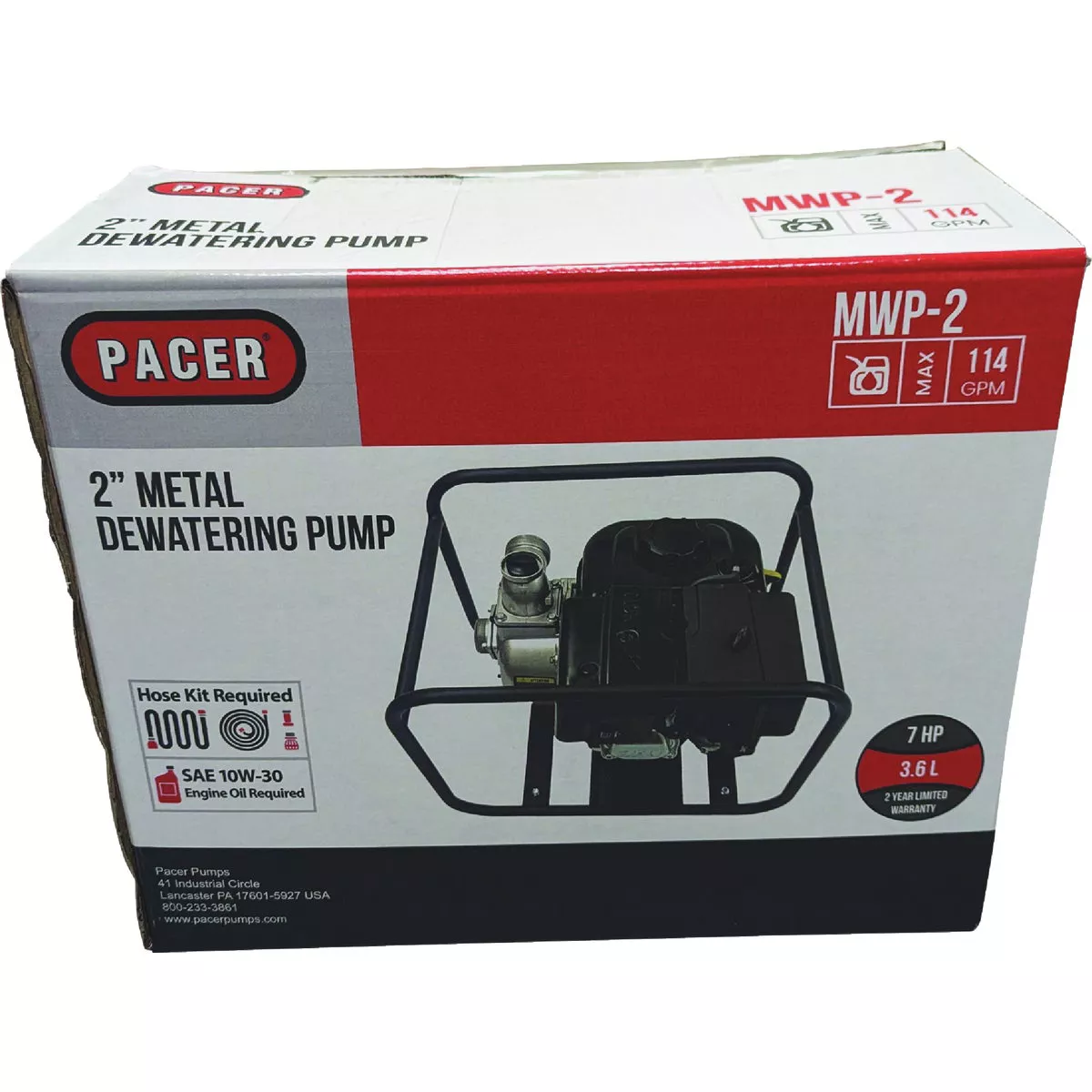 Pacer M Series 7 HP Gas Engine Metal Pump - photo 2