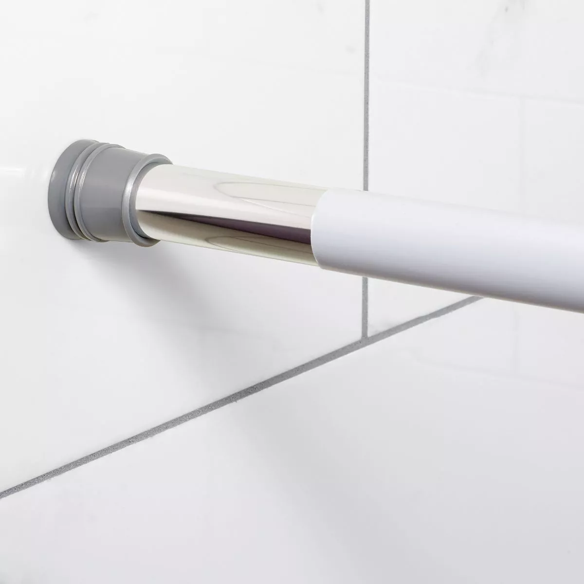 Zenith Zenna Home 60 In. White Shower Rod Cover - photo 3