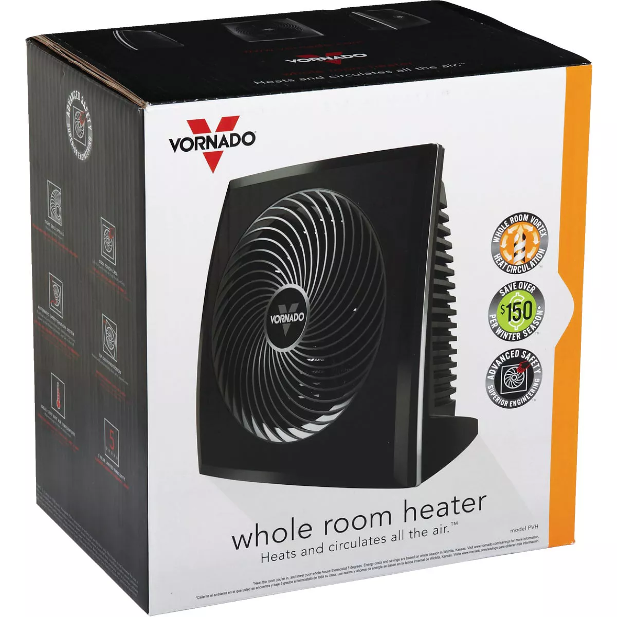 Vornado1500W 120V PVH Whole Room Electric Space Heater - photo 2