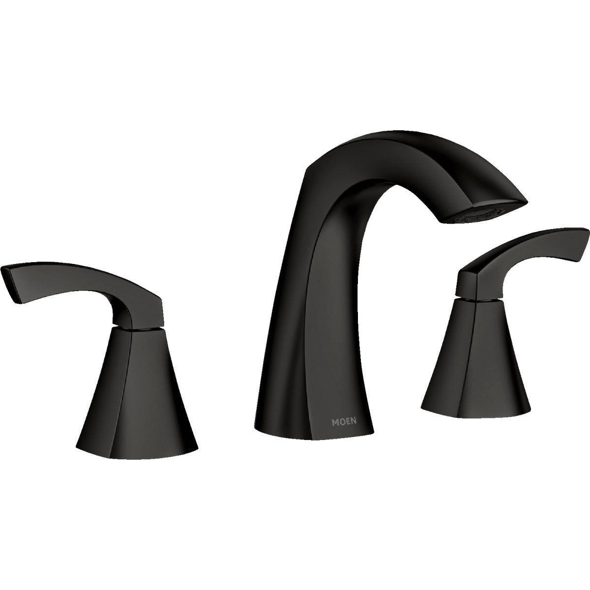 Moen Lindor 2-Handle Lever Widespread Bathroom Faucet Matte Black