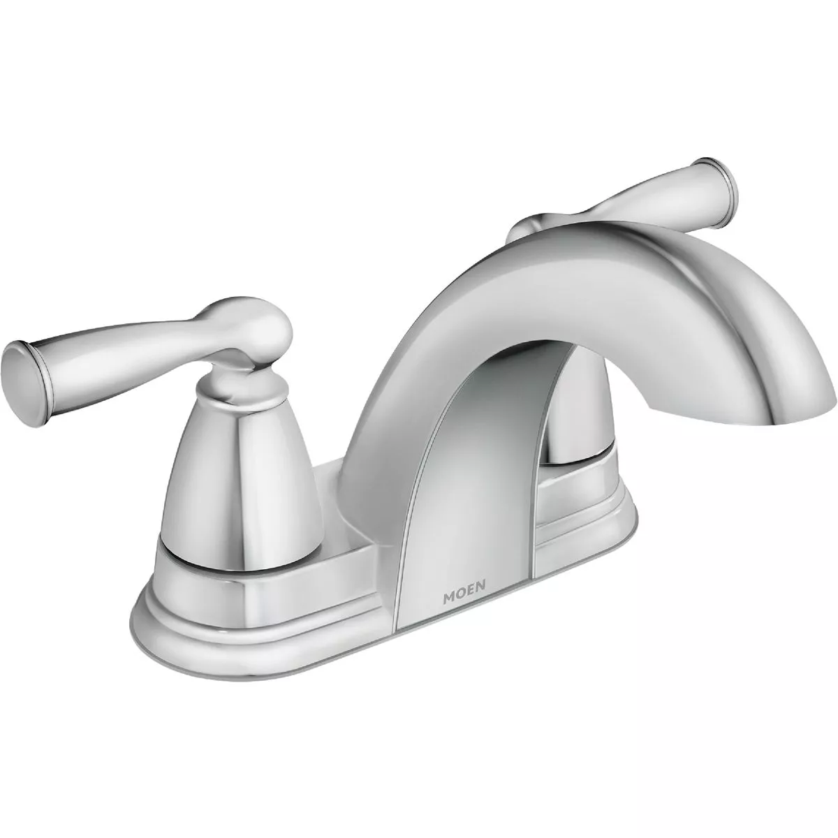 Moen Banbury 2-Handle Lever Centerset Bathroom Faucet with Pop-Up, Chrome