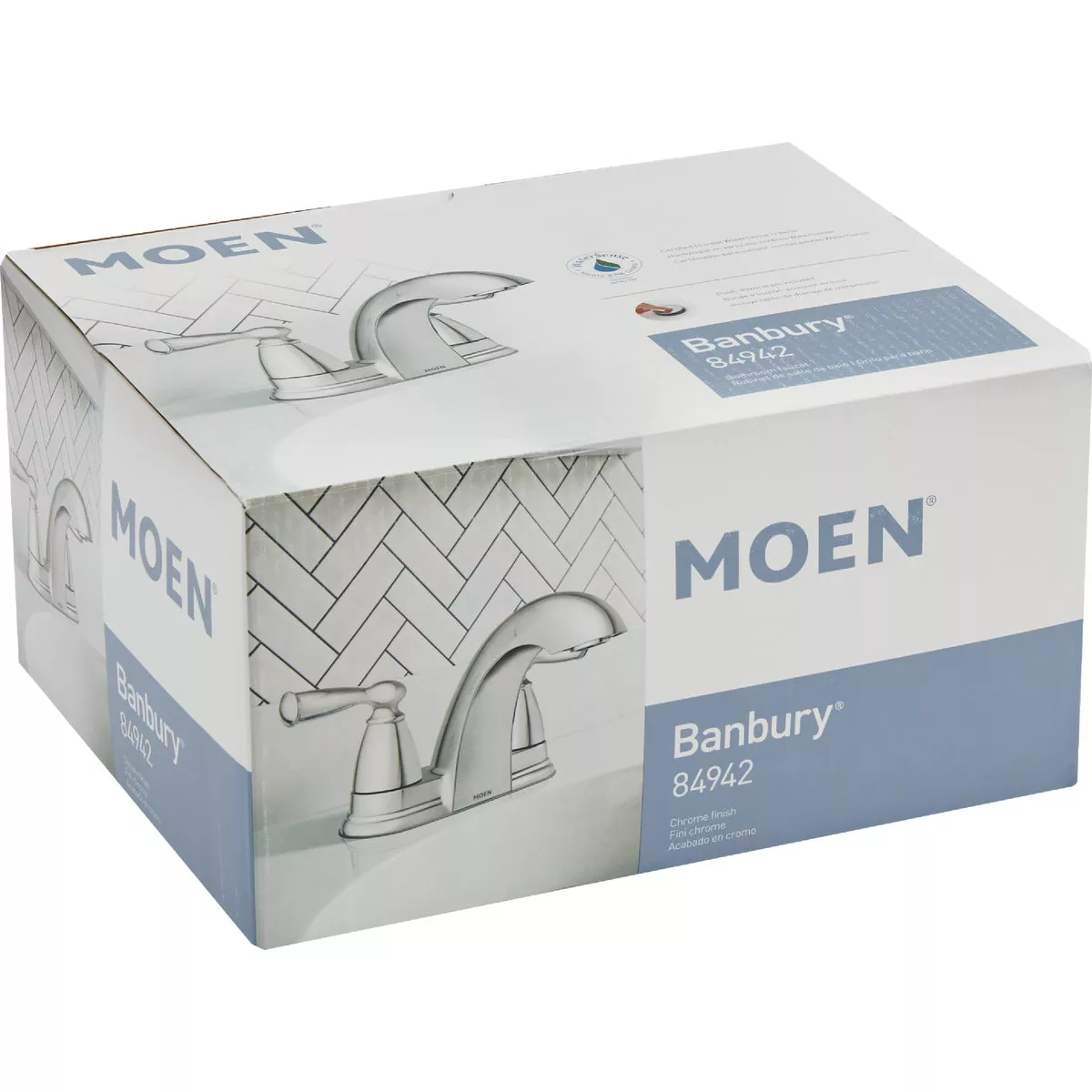 Moen Banbury 2-Handle Lever Centerset Bathroom Faucet with Pop-Up, Chrome - photo 4