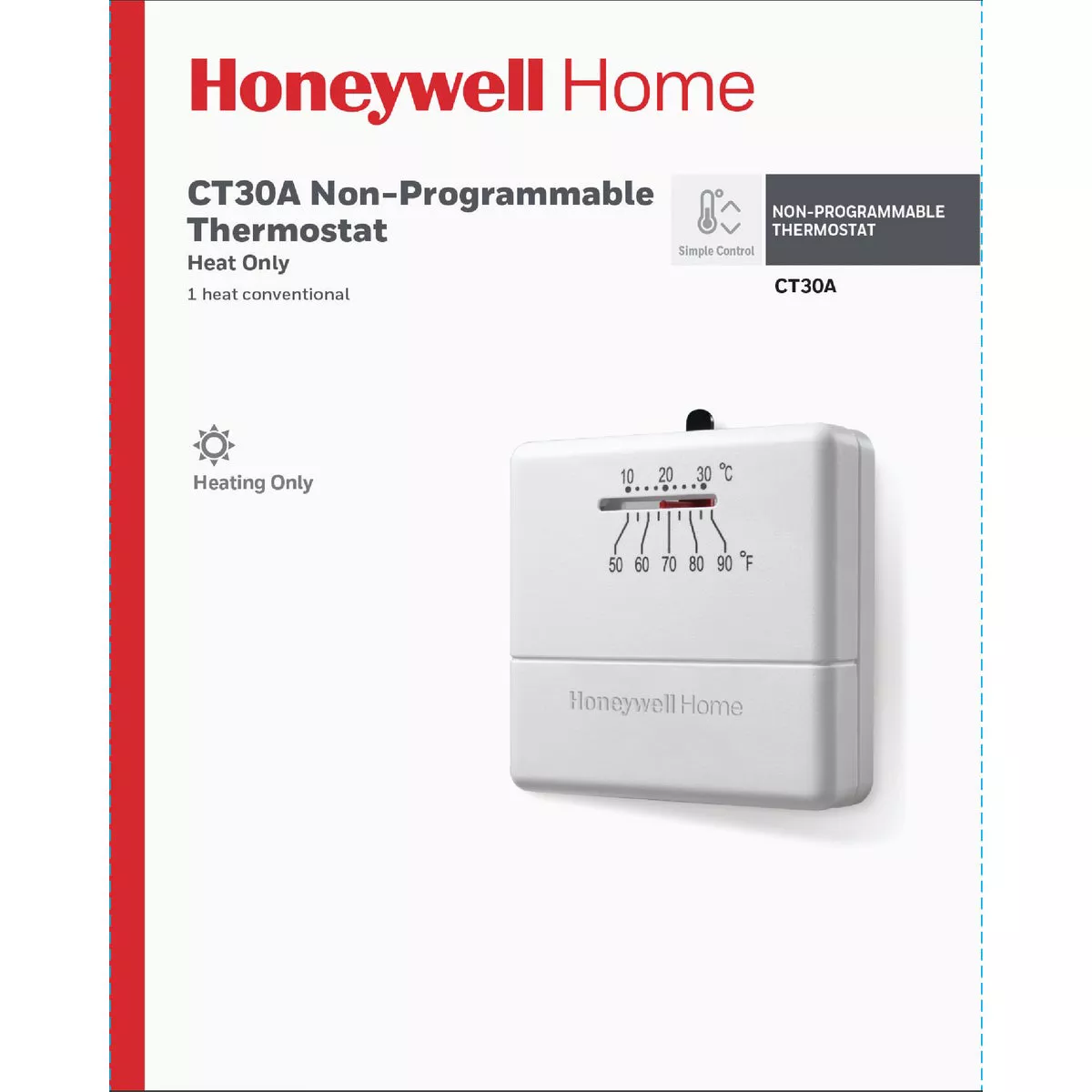 Honeywell Home Heat Only Mechanical Thermostat - photo 2