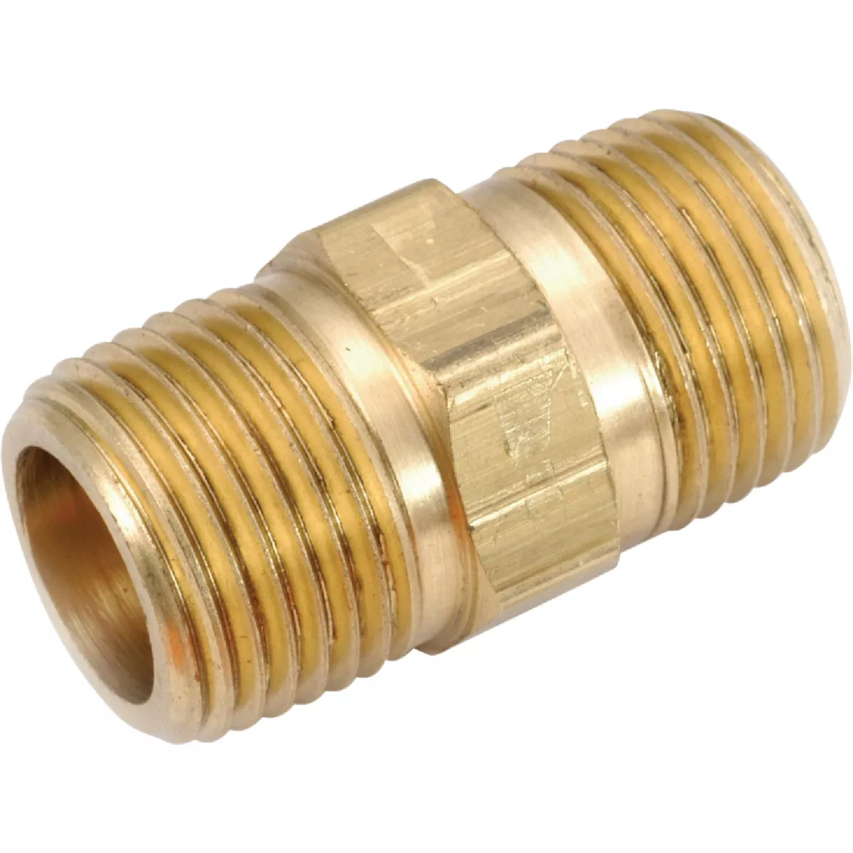 Anderson Metals 1/4 In. OD x 1 In. L Brass Nipple