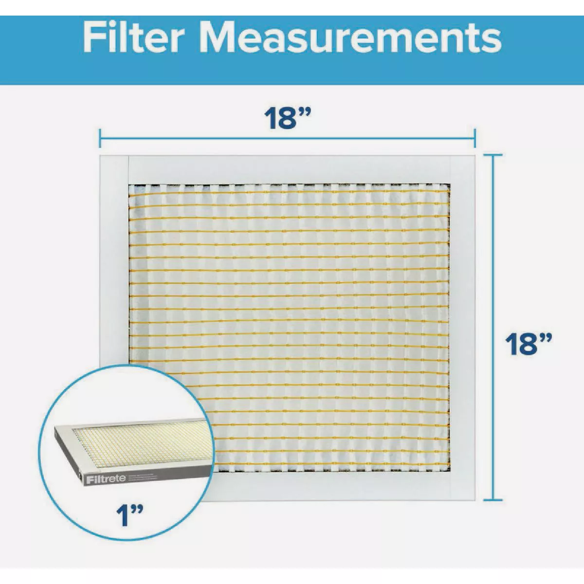 Filtrete 18 In. x 18 In. x 1 In. 300 MPR Basic Dust & Lint Furnace Filter, MERV 5 - photo 2