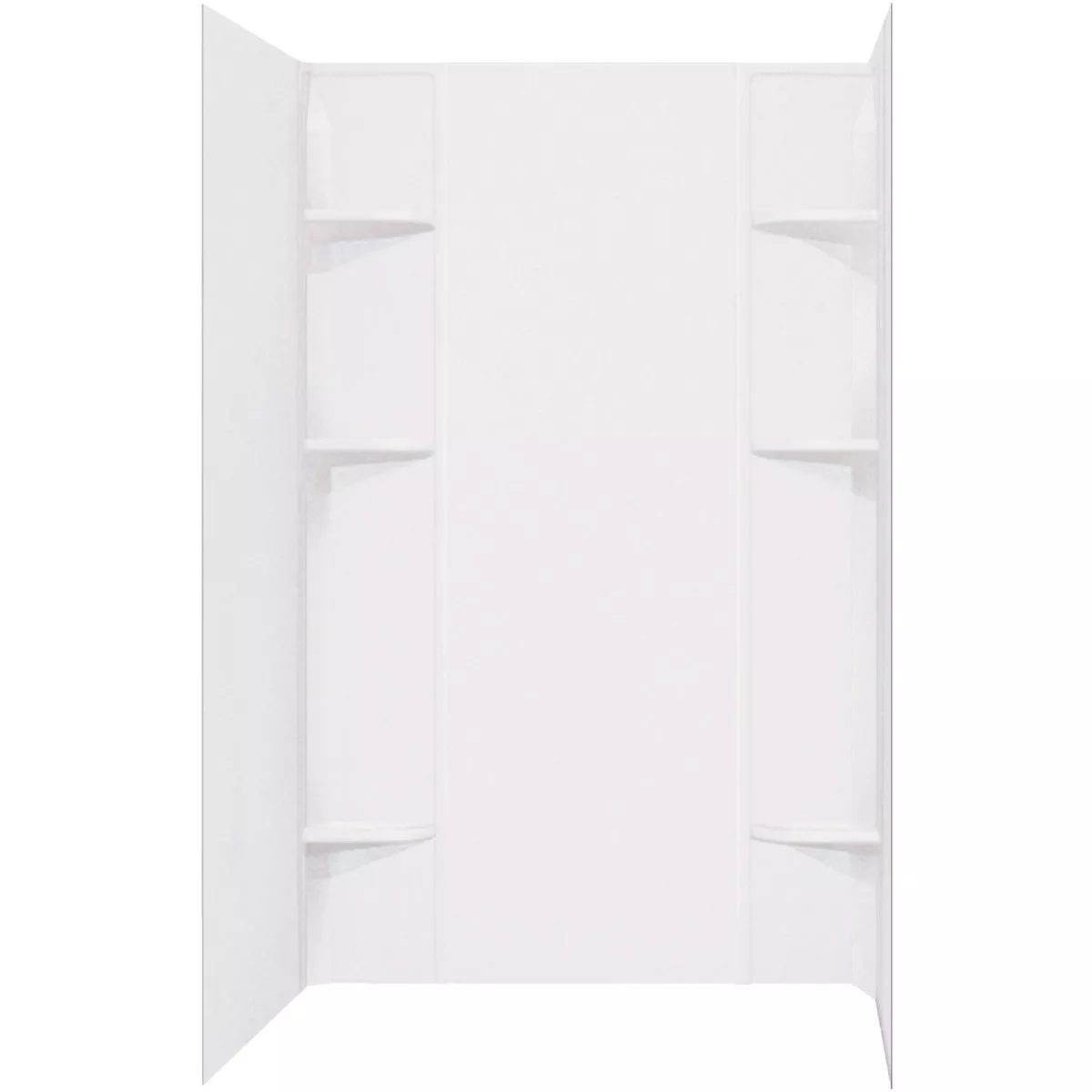 Mustee Durawall 60 In. x 71.5 In. x 40 In. Glue Up Alcove Shower Wall Set in White (5-Piece) - photo 2
