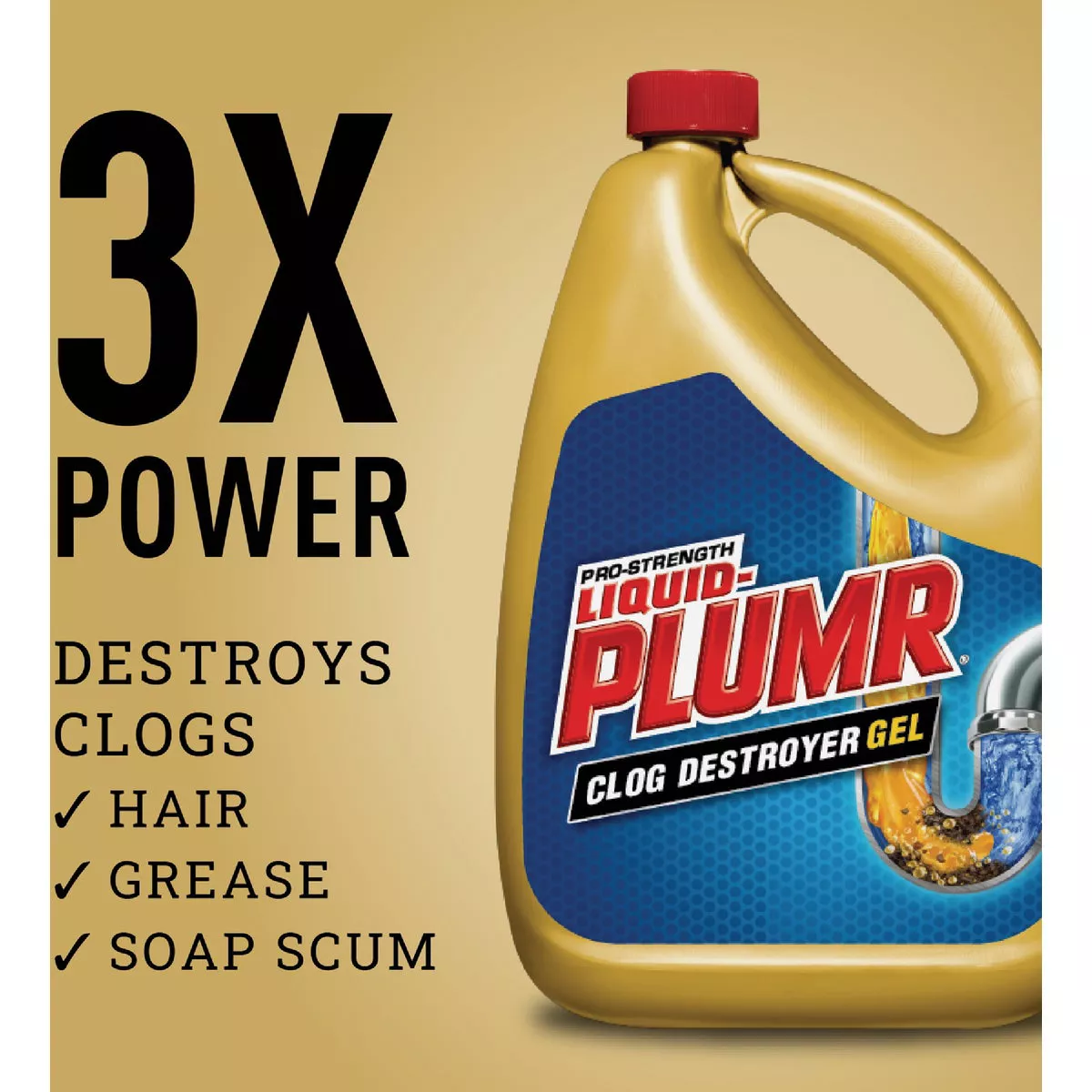 Liquid-Plumr 80 Oz. Pro-Strength Full Drain Clog Destroyer (2-Pack) - photo 4