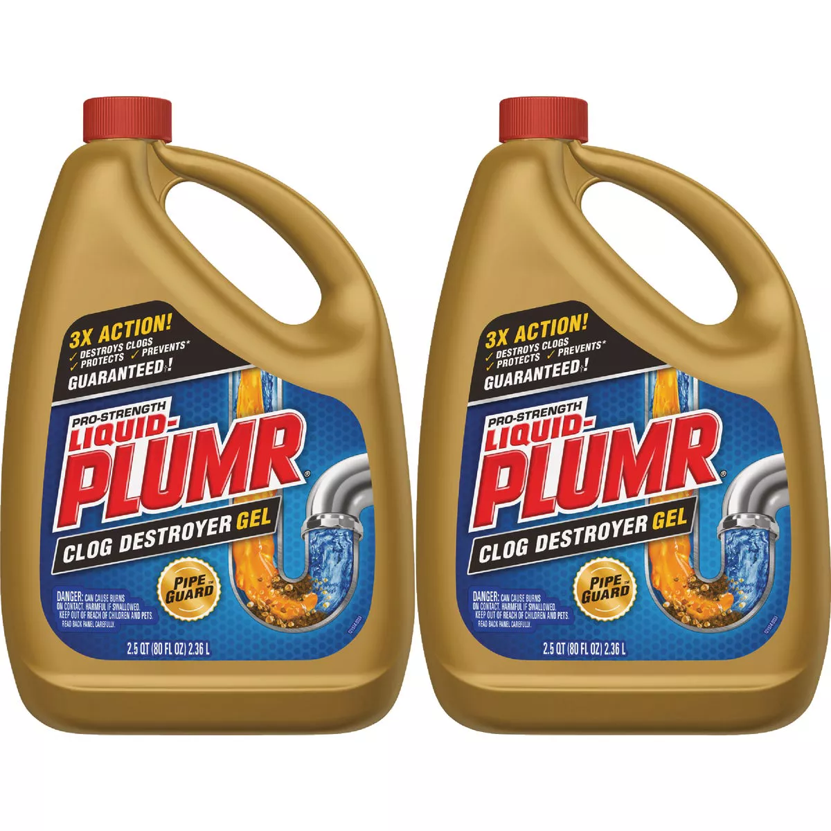 Liquid-Plumr 80 Oz. Pro-Strength Full Drain Clog Destroyer (2-Pack) - photo 5