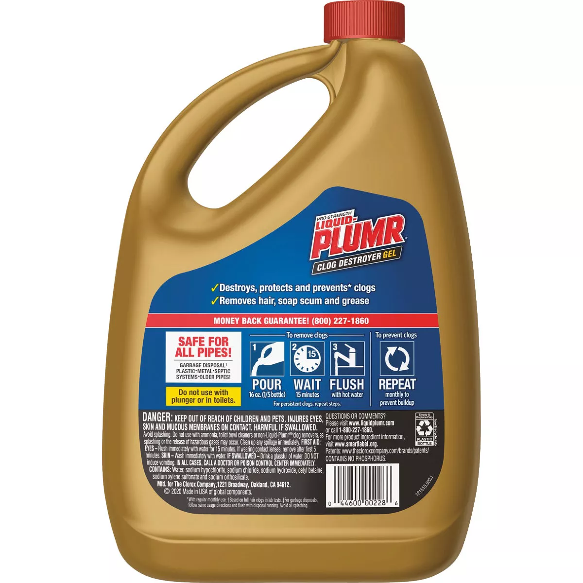 Liquid-Plumr 80 Oz. Pro-Strength Full Drain Clog Destroyer (2-Pack) - photo 6
