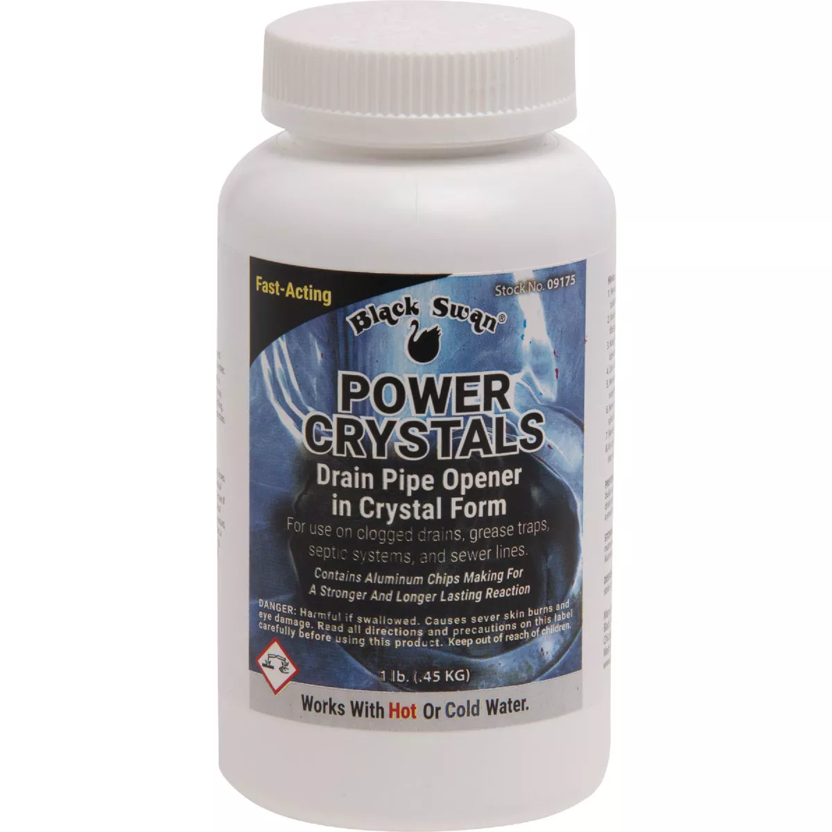 Black Swan Power Crystals Drain Pipe Opener, 1 Lb