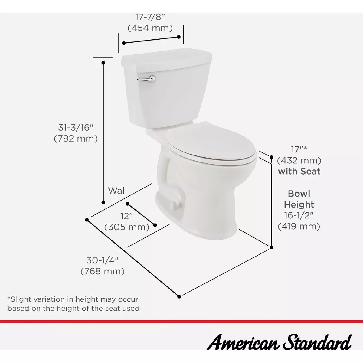 American Standard Champion 4 Right Height White Elongated Bowl 1.6 GPF Toilet - photo 7