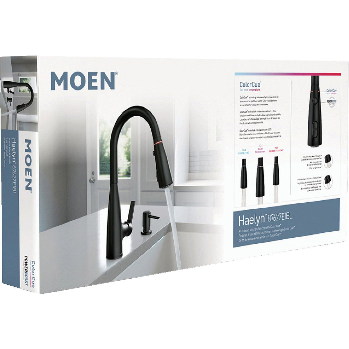 Moen Haelyn 2-Handle Pull-Down Kitchen Faucet with ColorCue, Matte ...