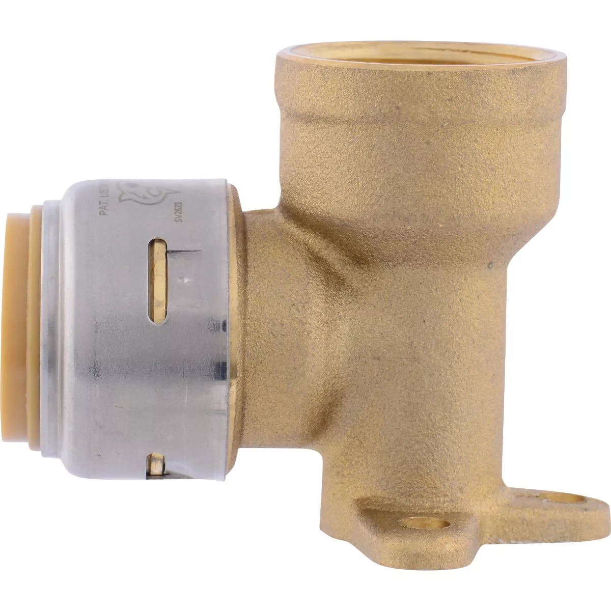 SharkBite 3/4 In. PTC x 3/4 In. FPT 90 Deg. Push-to-Connect Drop Ear Brass Elbow (1/4 Bend) - photo 2