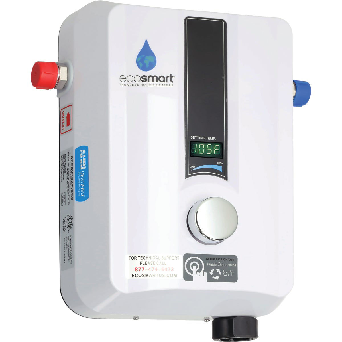 EcoSMART 240V 13.6kW Tankless Electric Water Heater | Do it Best