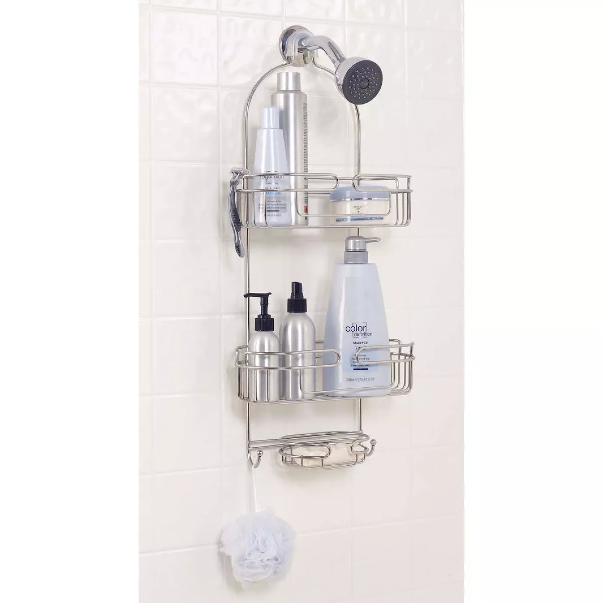Zenith Zenna Home Stainless Steel 11-1/2 In. x 25-1/2 In. Shower Caddy - photo 2