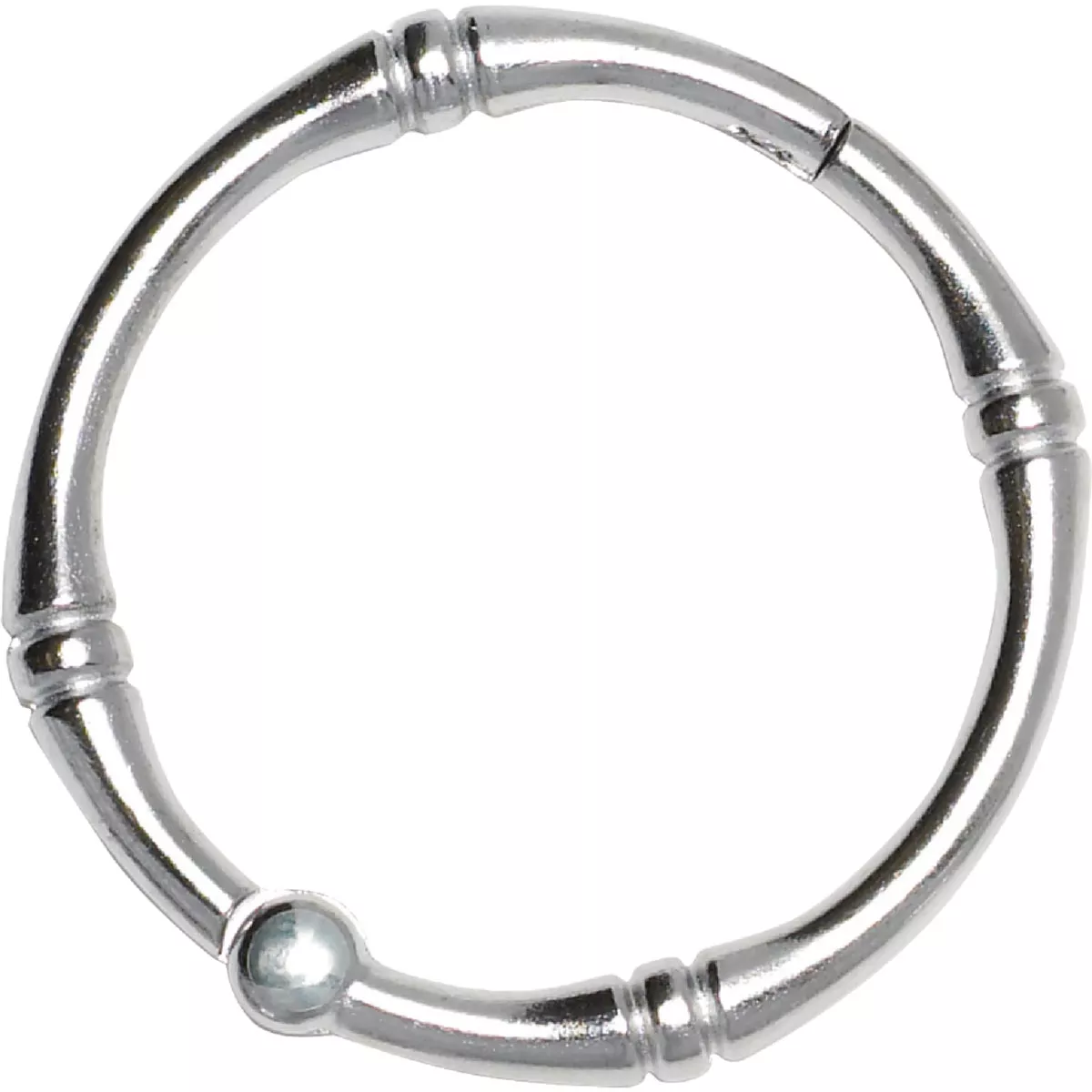 Zenna Home Chrome Decorative Shower Curtain Ring (12-Count) - photo 2