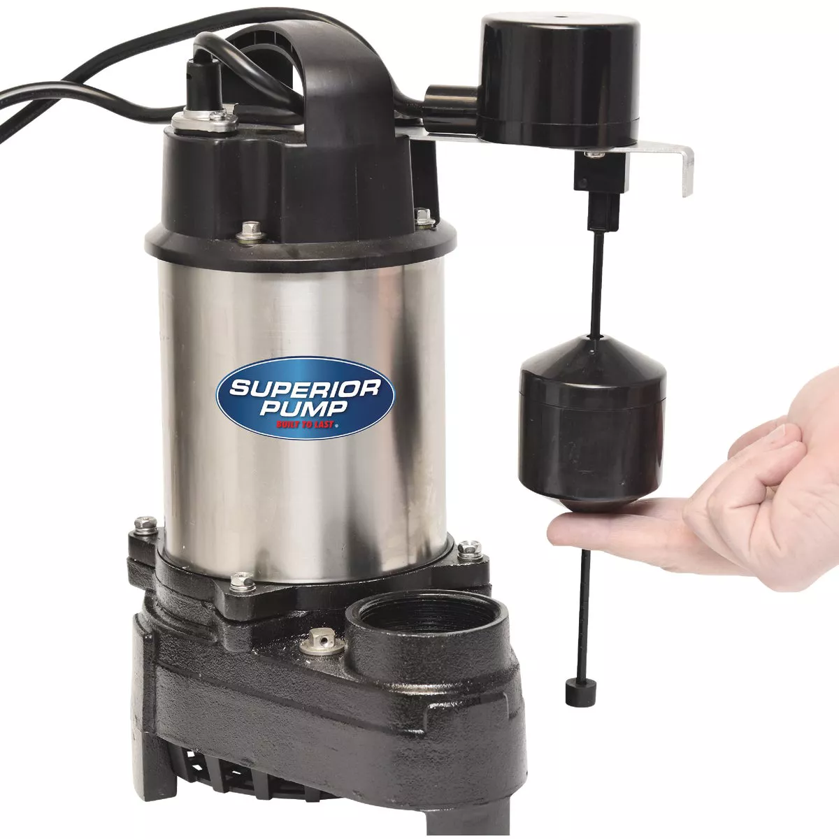Superior Pump 1/2 HP Stainless Steel/Cast Iron Submersible Sump Pump with Vertical Float Switch - photo 7