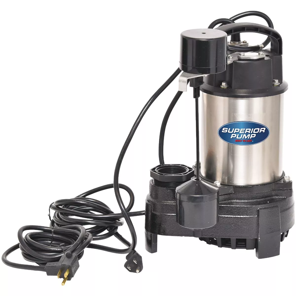 Superior Pump 1/2 HP Stainless Steel/Cast Iron Submersible Sump Pump with Vertical Float Switch - photo 3
