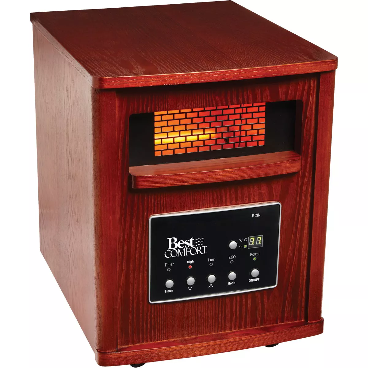 Home Impressions 1500W 120V Quartz Heater with Woodgrain Cabinet - photo 2