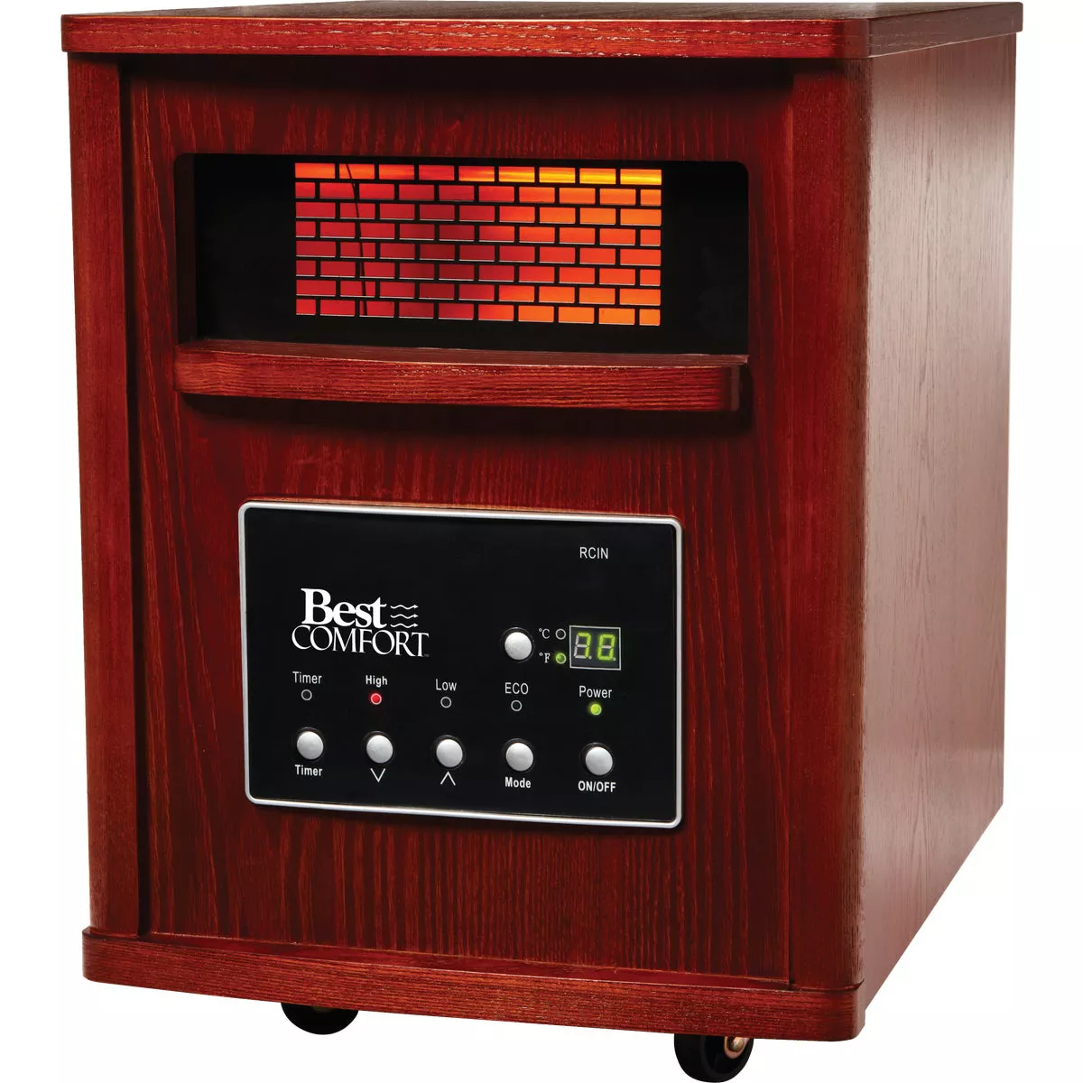Home Impressions 1500W 120V Quartz Heater with Woodgrain Cabinet - photo 4