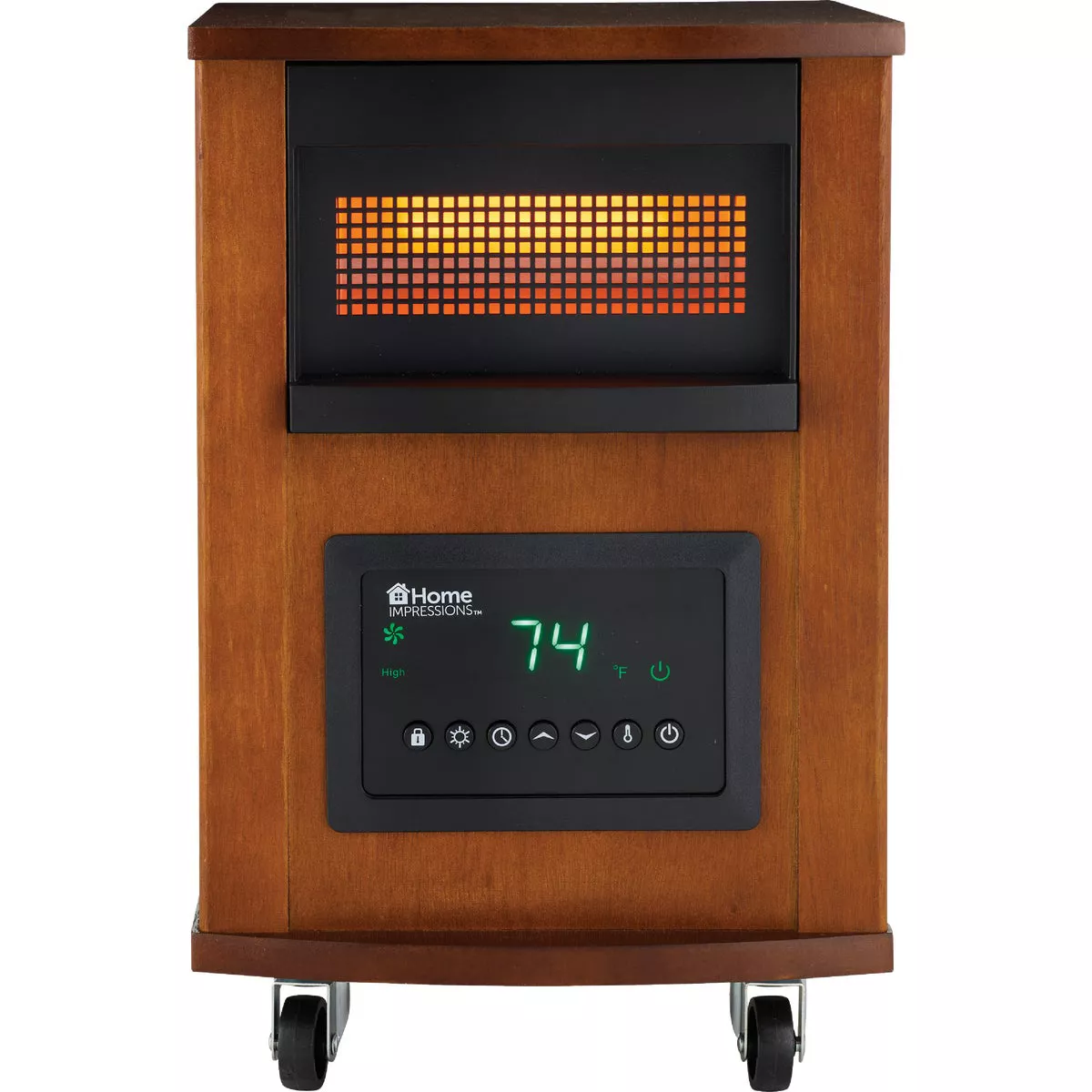 Home Impressions 1500W 120V Quartz Heater with Woodgrain Cabinet - photo 7