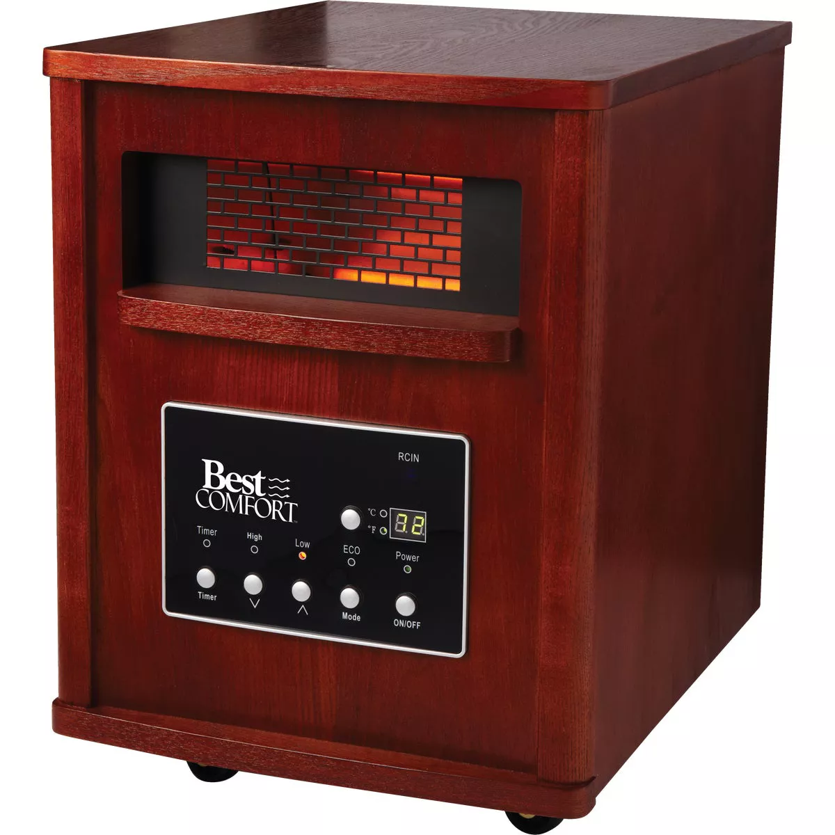 Home Impressions 1500W 120V Quartz Heater with Woodgrain Cabinet - photo 10