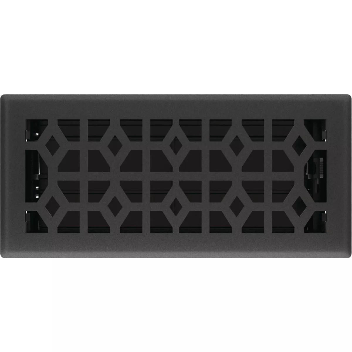 Imperial Templar 4 In. x 10 In. Black Iron Steel Floor Register