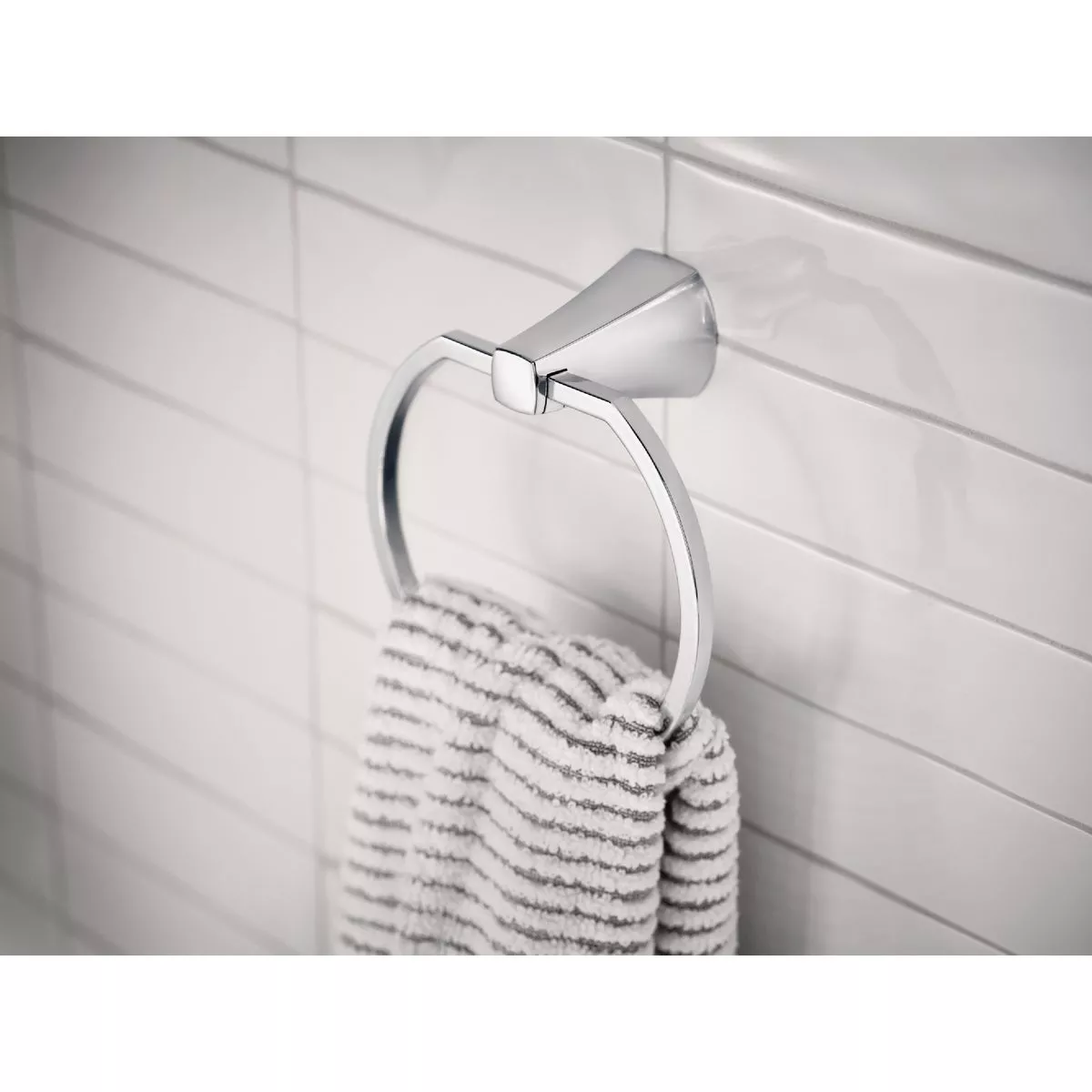Moen Lindor Towel Ring, Chrome - photo 3
