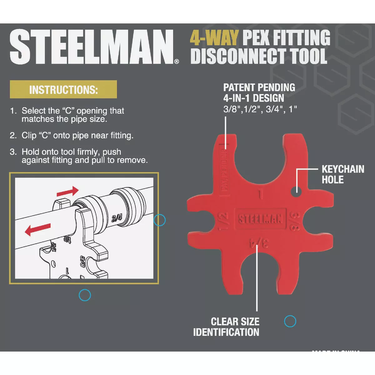 Steelman 4-Way PEX Fitting Disconnect Tool - photo 2