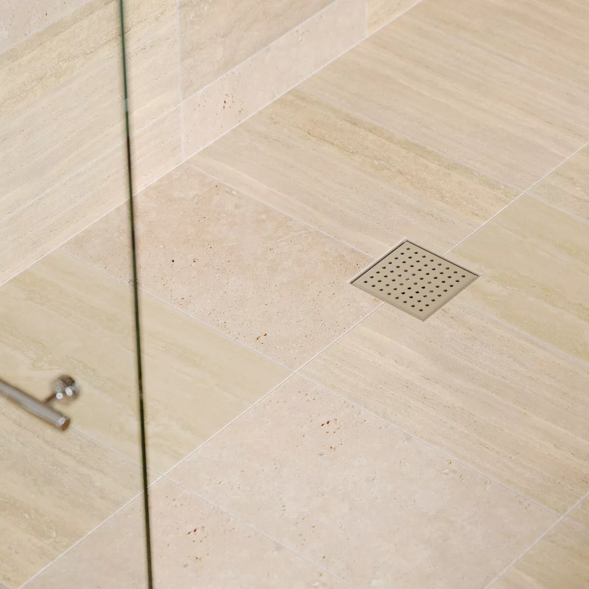B&K 4 In. Square Shower Drain Zero Pattern Brushed Nickle - photo 2