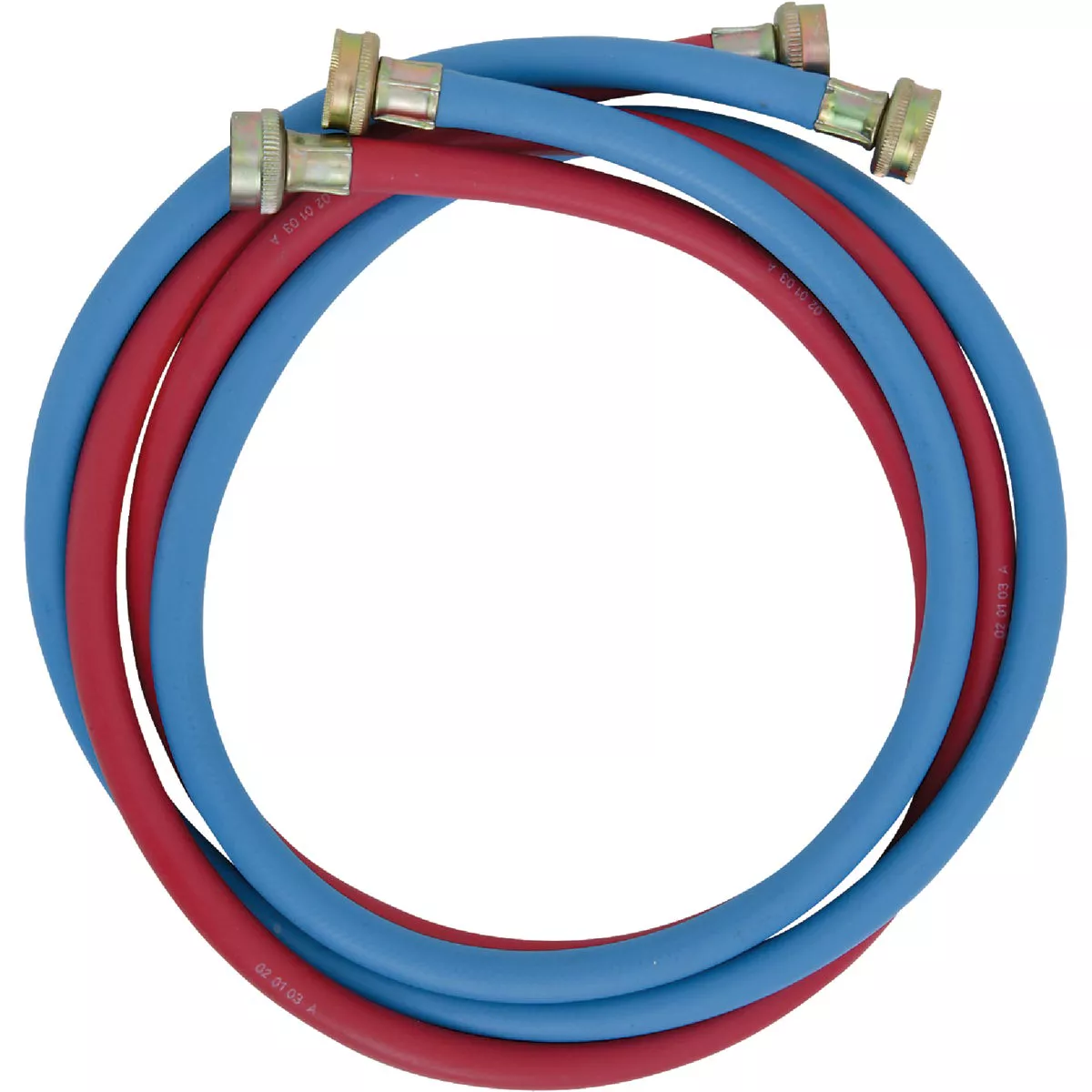 Do it Best 3/8 In. X 6 Ft. Reinforced EPDM Rubber Washing Machine Hose (2-Pack)