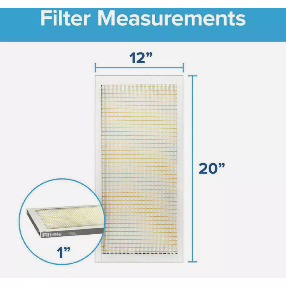 Filtrete 12 In. x 20 In. x 1 In. 300 MPR Basic Dust & Lint Furnace Filter, MERV 5 - photo 2