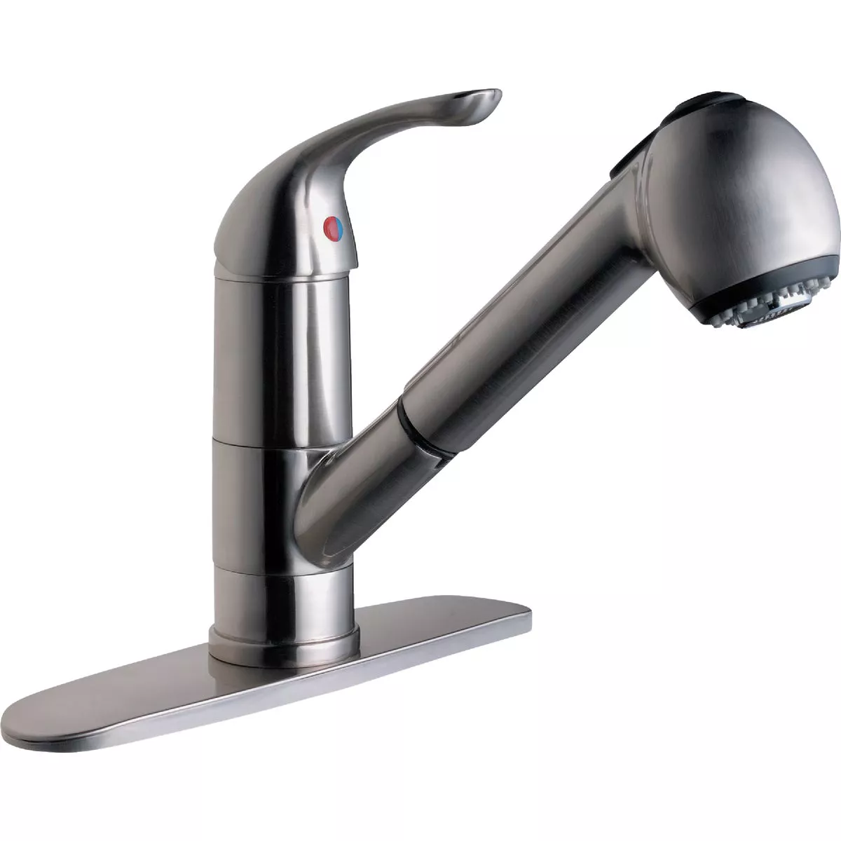 Compass Manufacturing 5119BN Brookfield 1-Handle Brushed Nickel Pull Out Kitchen Faucet