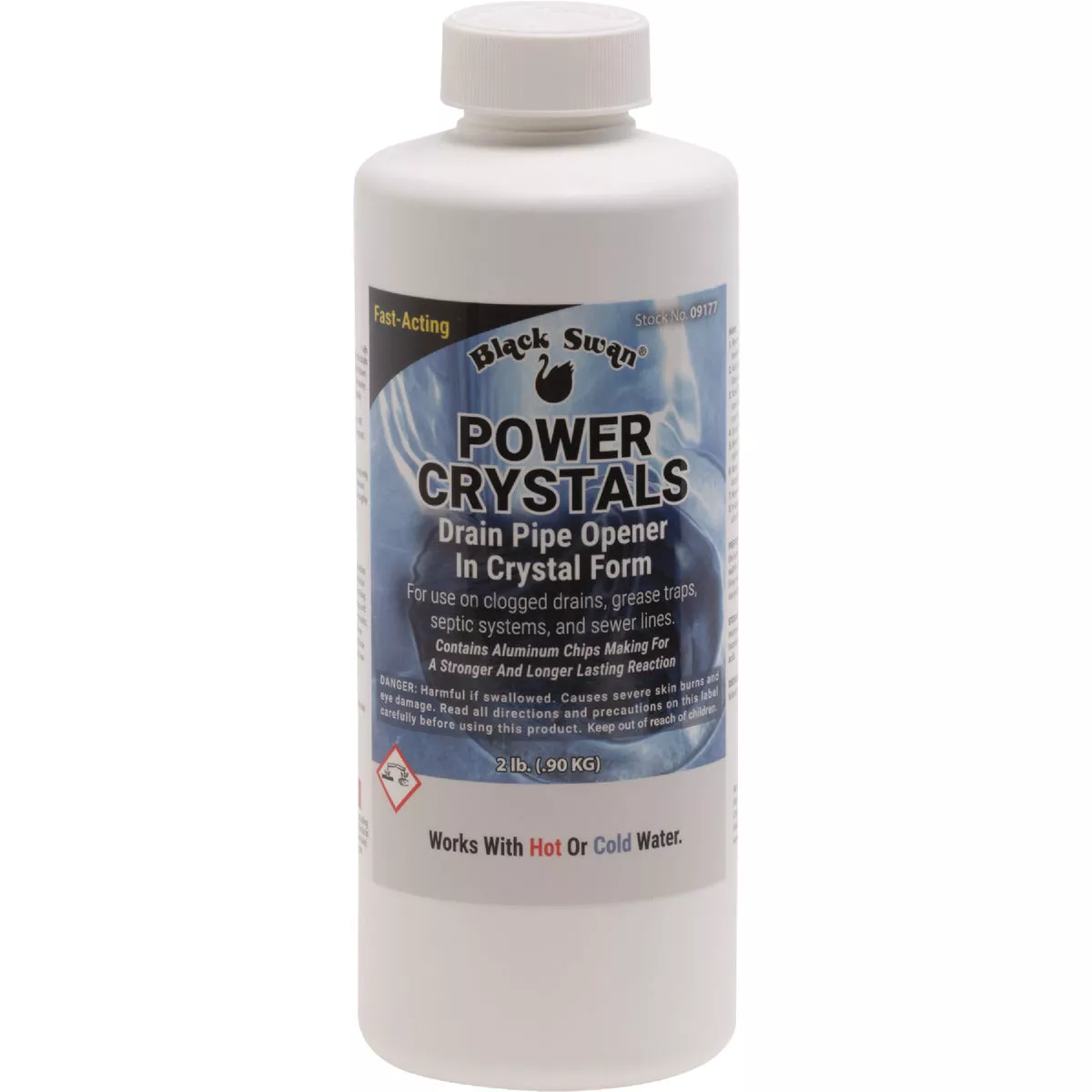 Black Swan Power Crystals Drain Pipe Opener, 2 Lb.