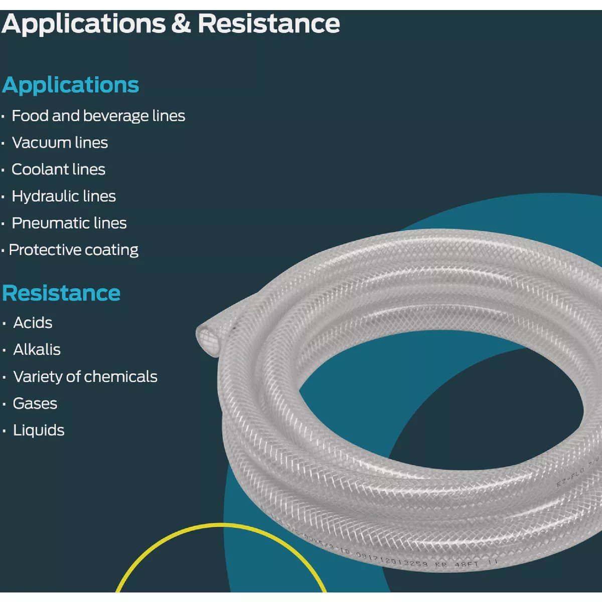 Eastman EZ-Flo 20 Ft. Braided Vinyl Tubing 1/4 In. ID x 1/2 In. OD - photo 5