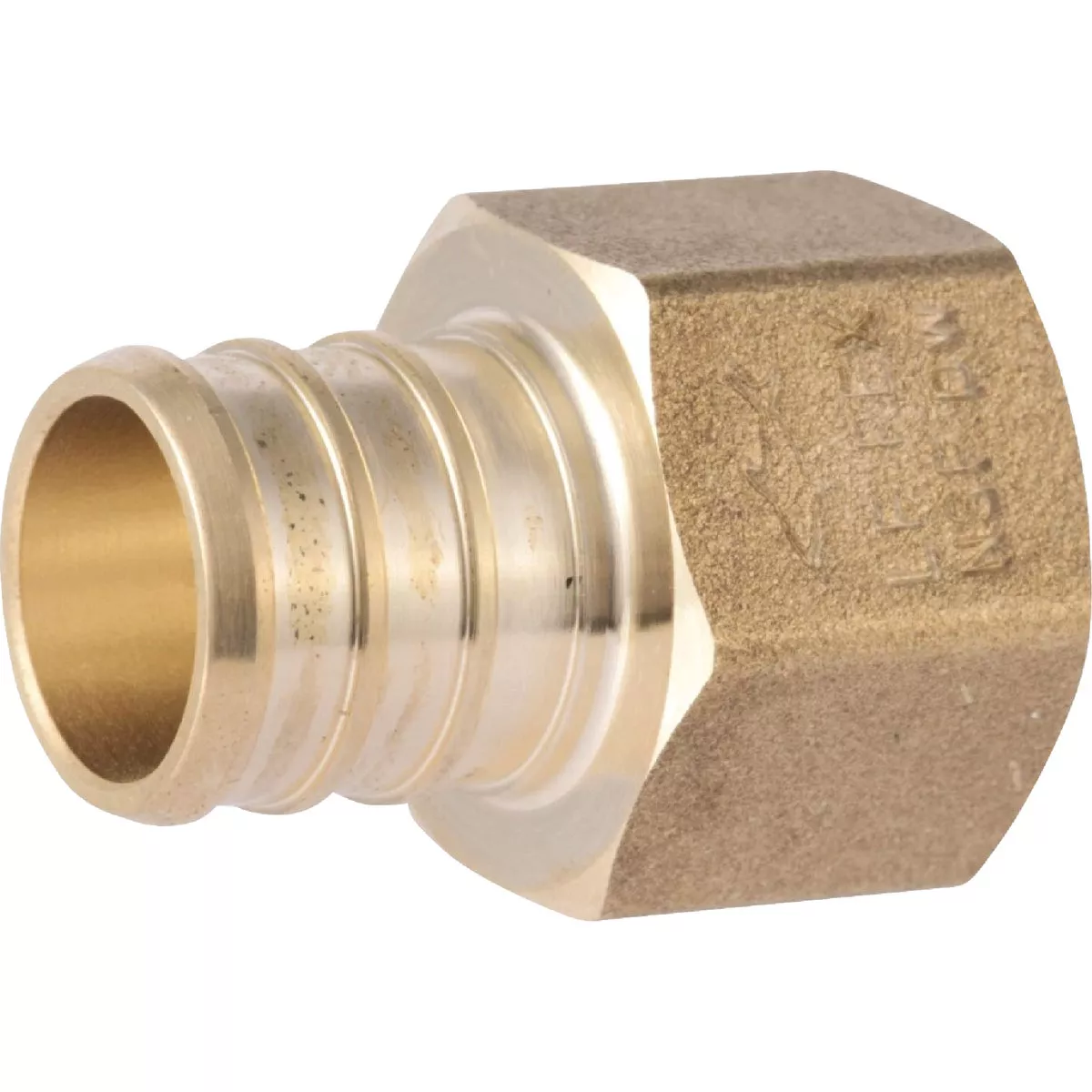 SharkBite 3/4 In. Barb x 1/2 In. FIP Brass PEX Adapter