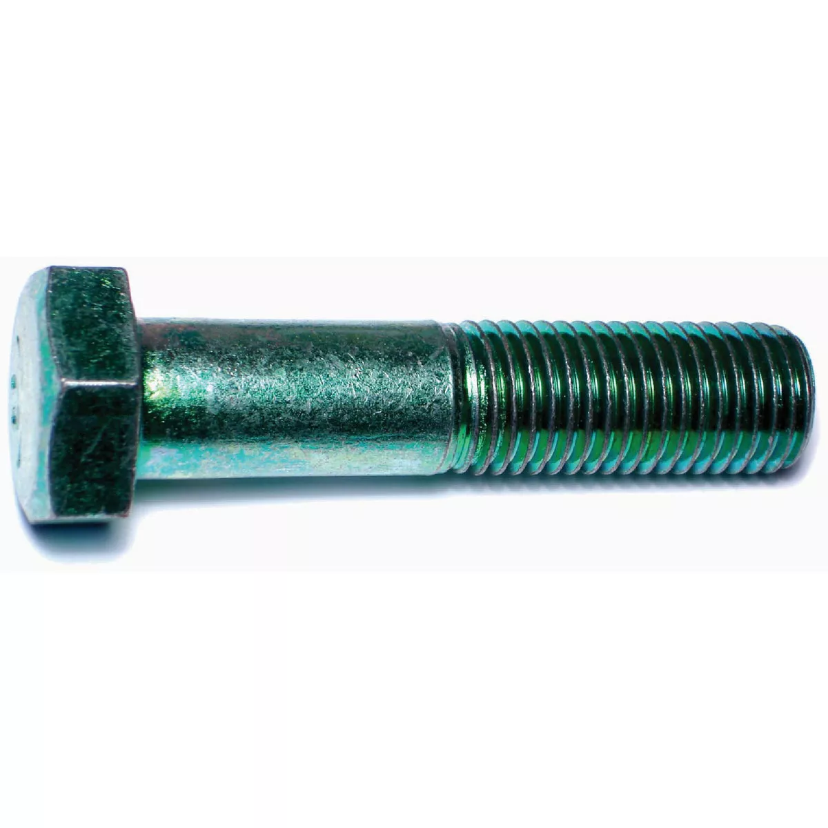 Midwest Fastener 1 In.-8 x 4-1/2 In. Green Rinsed Zinc Plated Grade 5 Steel Coarse Thread Hex Cap Screws (7 Ct.)