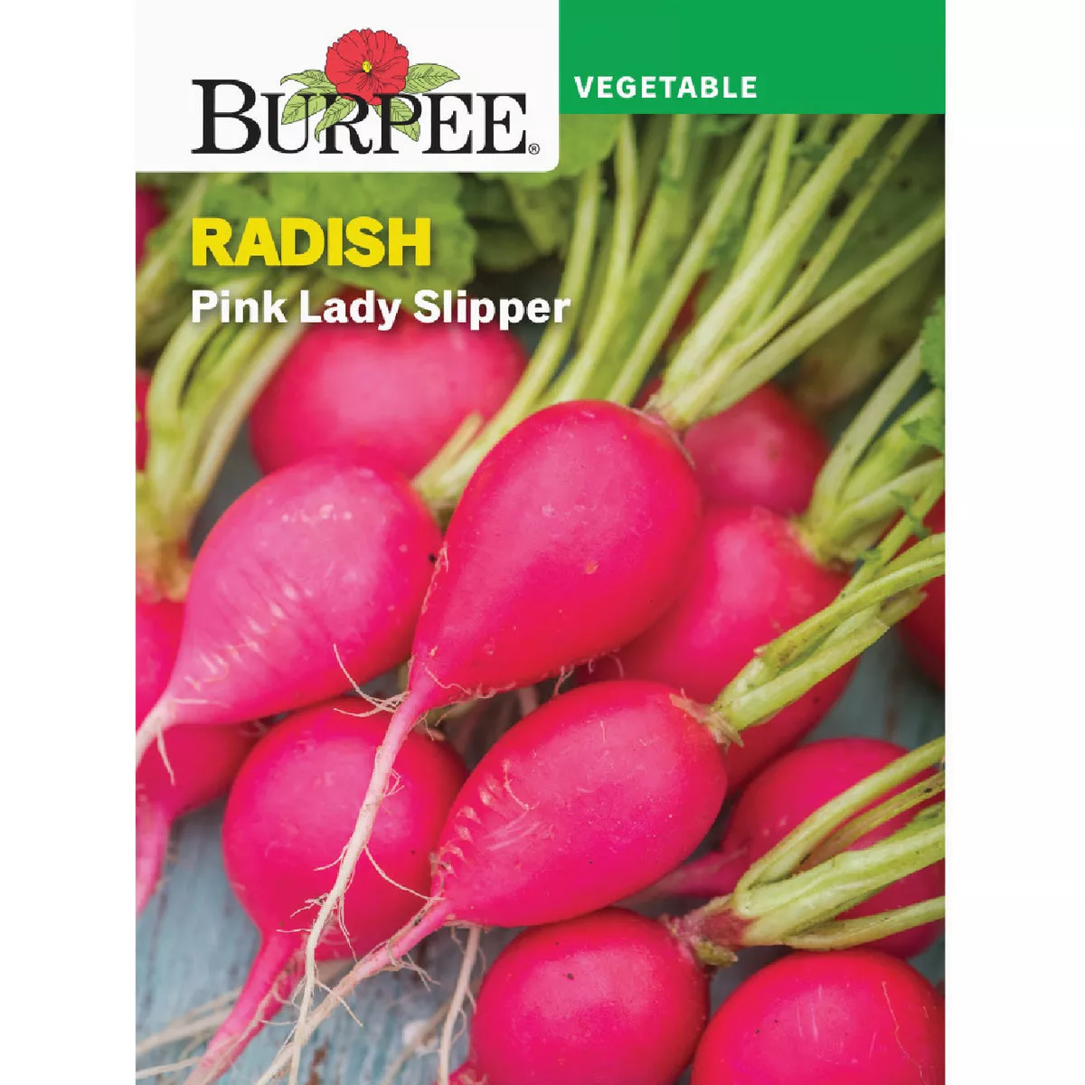 Burpee Radish Pink Lady Slipper Seed Packet