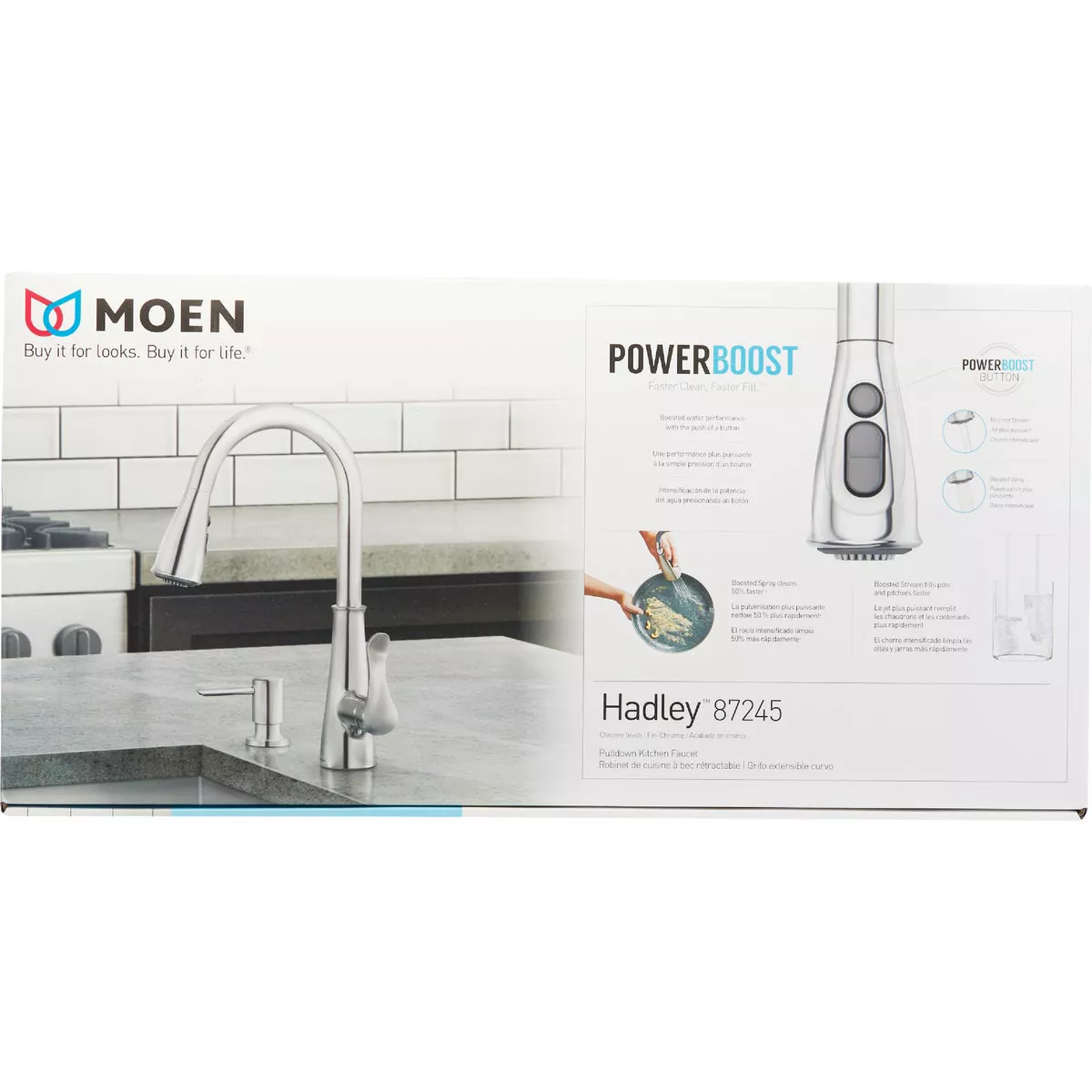 Moen Hadley 1-Handle Pull-Down Kitchen Faucet, Chrome - photo 2