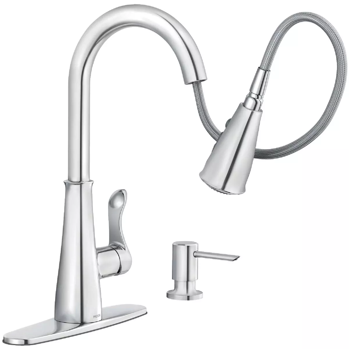 Moen Hadley 1-Handle Pull-Down Kitchen Faucet, Chrome - photo 3