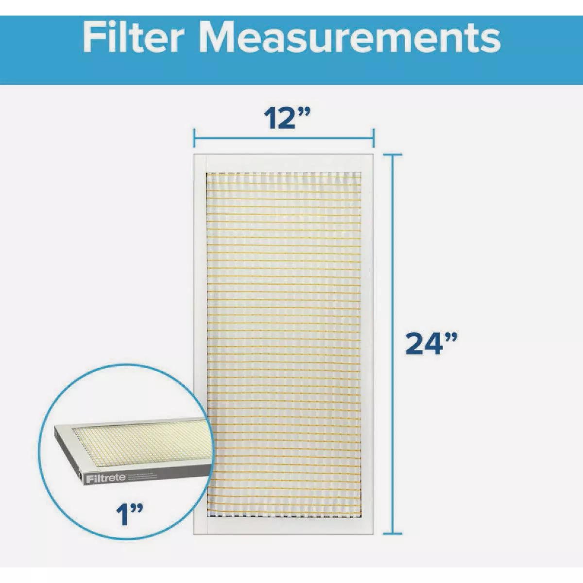 Filtrete 12 In. x 24 In. x 1 In. 300 MPR Basic Dust & Lint Furnace Filter, MERV 5 - photo 2