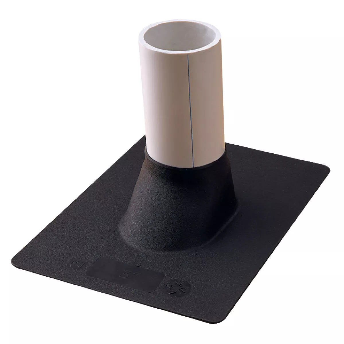 Oatey Flex-Flash No-Calk 1-1/4 In. to 1-1/2 In. Elastomer Roof Pipe ...