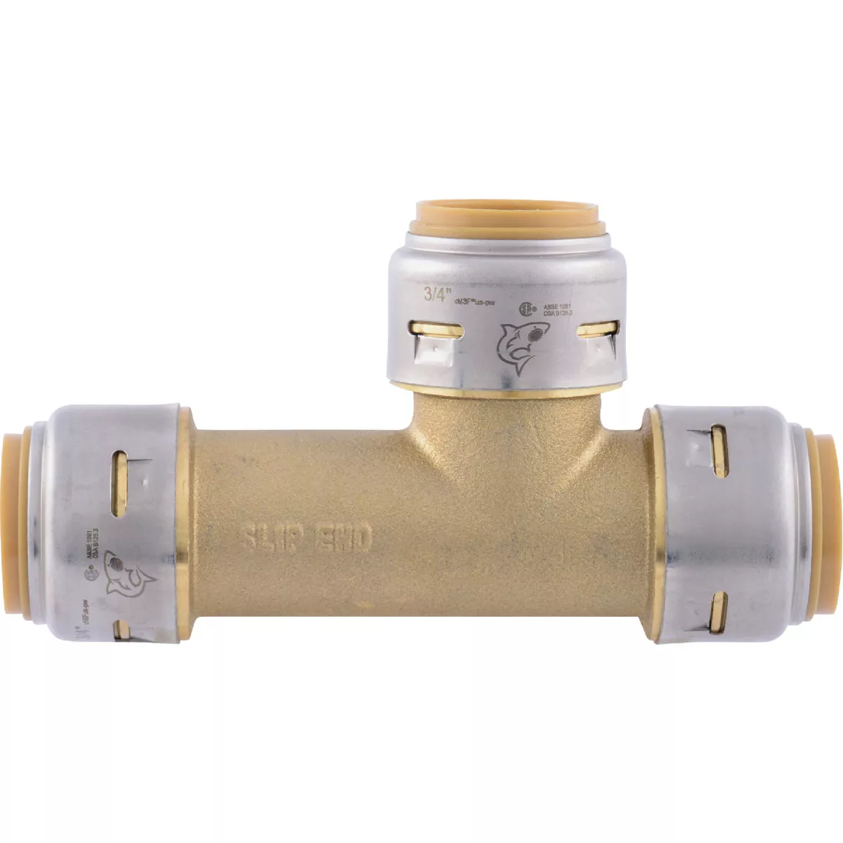SharkBite 3/4 In. Push Fit Brass Slip Tee - photo 2